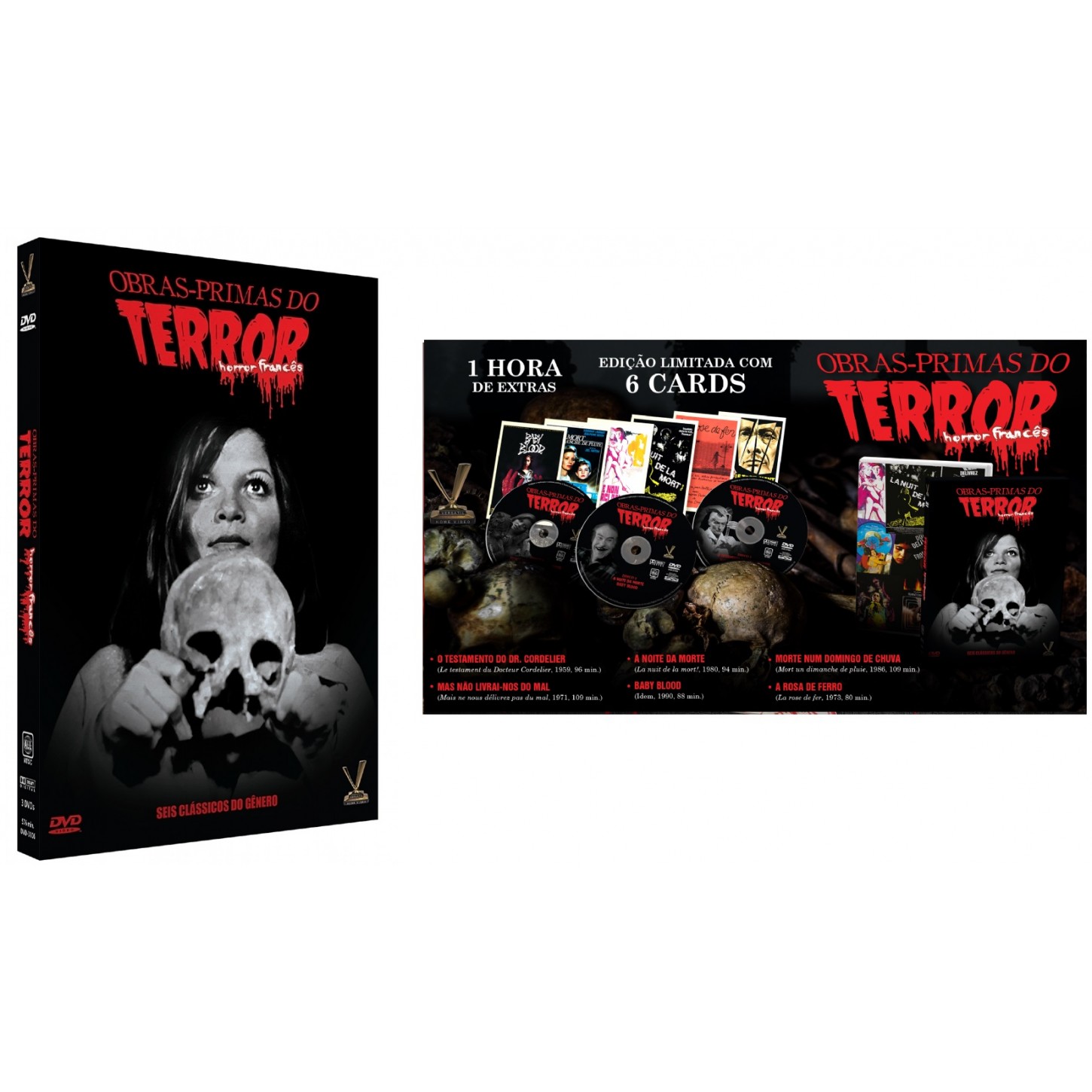 Obras-primas Do Terror: Horror Francês - Edição Limitada Com 6 Cards (caixa  Com 3 Dvds) - Carrefour